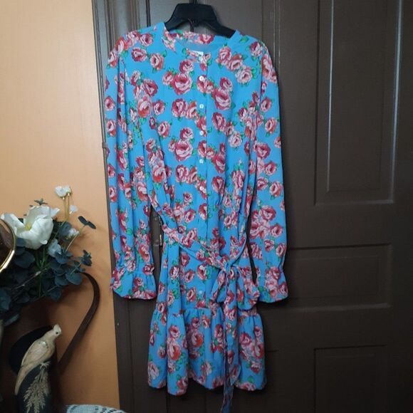Untuckit Band Collar Floral Women's Dress size 14 - Picture 1 of 14